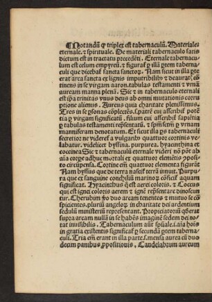 Notandum quam triplex est tabernaculum ...