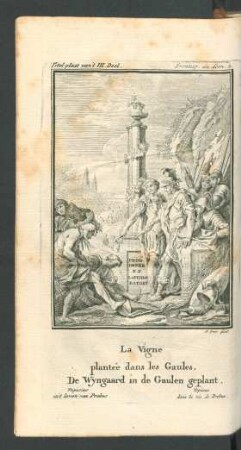 Tafel: La Vigne plantée dans le Gaules. [...]