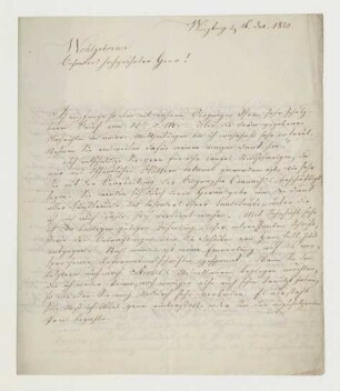 Brief von Carl Gottfried Scharold an Joseph Heller