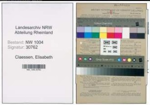 Entnazifizierung Elisabeth Claessen , geb. 11.08.1912 (Hausangestellte)