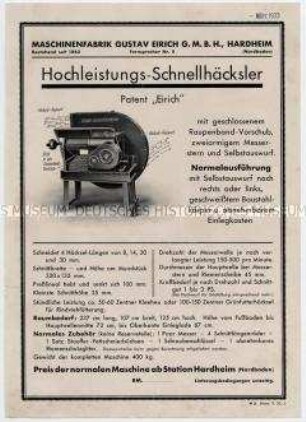 Hochleistungs-Schnellhäcksler