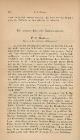 102-110 Die neueste badische Generalsynode