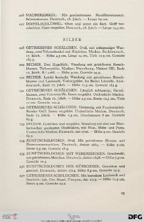 Silber (Nr. 228-263)