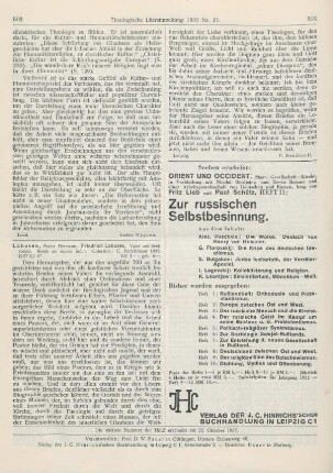 503-504 [Rezension] Lahusen, Hermann, Friedrich Lahusen. Vater und Seelsorger. Briefe an seinen Sohn
