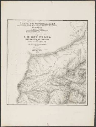 Carte Géographique De La Partie Orientale De L'Empire Du Brésil