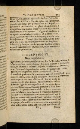 453-458, VI. Praeceptum