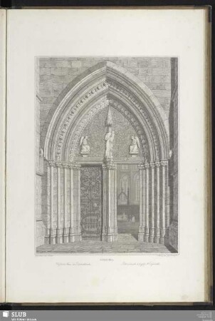 IV. Perspectivische Ansicht der westlichen Hauptthürme
