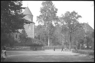 Freiberg. Am Kreuztor und Schloss Freudenstein