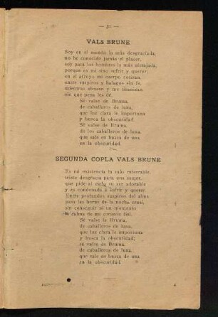Segunda copla vals brune