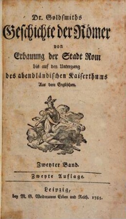 Geschichte der Römer : von Erbauung der Stadt Rom bis auf den Untergang des abendländischen Kaiserthums ; Aus dem Englischen, 2