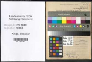 Entnazifizierung Theodor Kings , geb. 15.05.1895 (Angestellter)