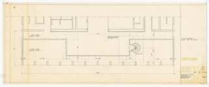Hochschulbibliothek, Karlsruhe Neubau: Lesesaal-Empore Geländer und Wendeltreppe Übersicht, 1:50