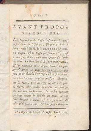Avant-Propos Des Editeurs