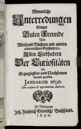 JANUARIUS 1690.