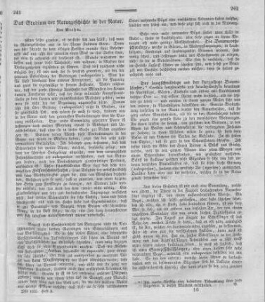 Das Studium der Naturgeschichte in der Natur / von [Christian Ludwig] Brehm
