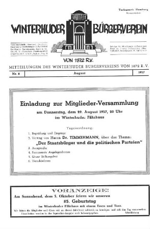 Nr. 8 August 1957