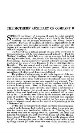 The Mothers' Auxiliary of Company B.
