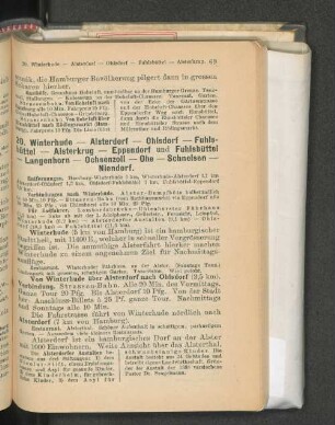 20. Winterhude - Alsterdorf - Ohlsdorf - Fuhls-büttel - Alsterkrug - Eppendorf und Fuhlsbüttel - Langenhorn - Ochsenzoll - Ohe - Schnelsen - Niendorf.