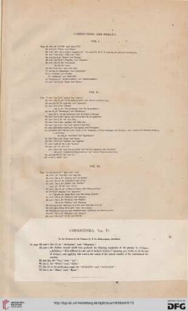 Corrections and Errata