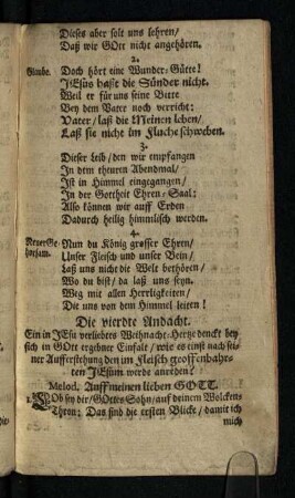 Die vierdte Andacht