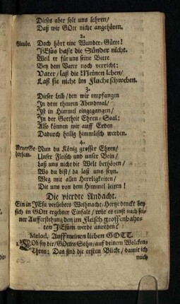 Die vierdte Andacht