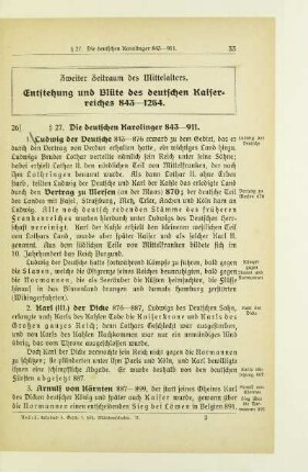 Zweiter Zeitraum des Mittelalters. Entstehung und Blüte des deutschen Kaiserreiches 843-1254