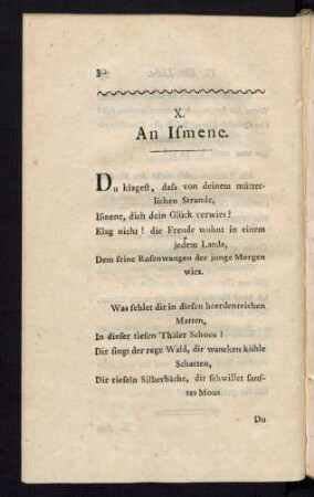 X. An Ismene