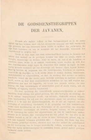 De godsdienstbegrippen der Javanen