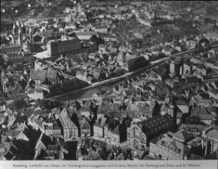 Bamberg, Luftbild von Osten