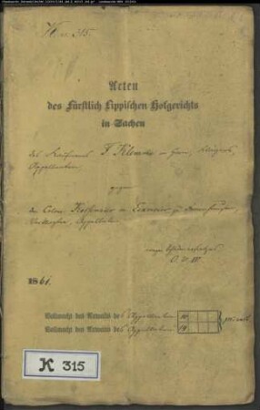 Klemme, Kaufmann in Horn gegen Kessemeier modo Eikmeier zu Fromhausen - Schadenersatz
