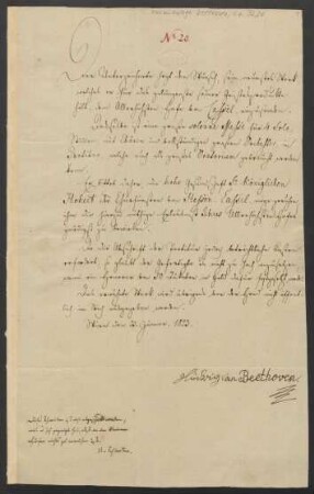 Subskriptionseinladung auf die Missa solemnis op. 123