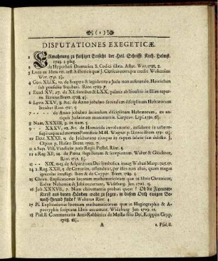 Disputationes Exegeticæ.