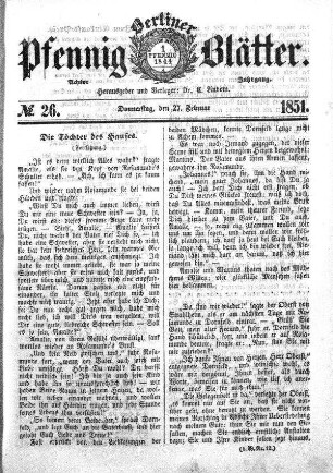 No. 26, Donnerstag,den 27. Februar