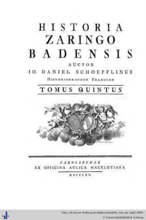 5: Historia Zaringo-Badensis