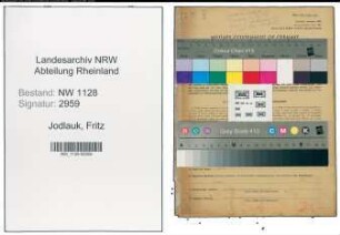Entnazifizierung Fritz Jodlauk , geb. 15.07.1888 (Polizist)