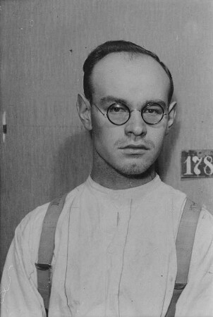 Porträt des Genossen Paul Müller, Mitglied der Kommunistischen Partei Deutschlands/KPD aus Johanngeorgenstadt im Zuchthaus : Porträt KPD-Genossen Paul Müller aus Johanngeorgenstadt im Zuchthaus