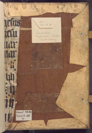 Vermerk zur Restaurierung 1992