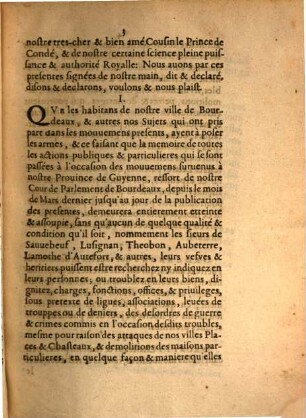 Declaration du Roy