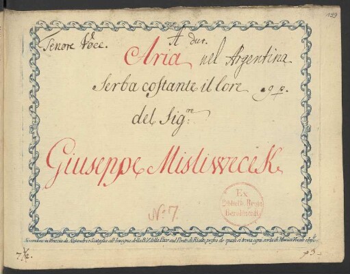 Il Medonte. Auszüge; T, orch