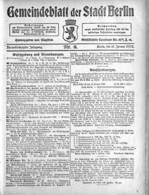 1922,3: Nr. 3, 15. Januar 1922