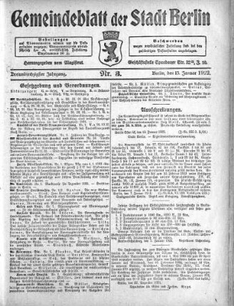 1922,3: Nr. 3, 15. Januar 1922