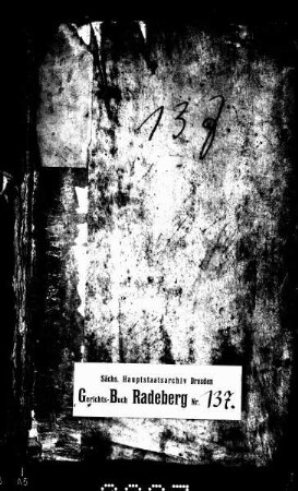 Gerichtshandelsbuch von Lausa (bei Radeberg), Bd. 1