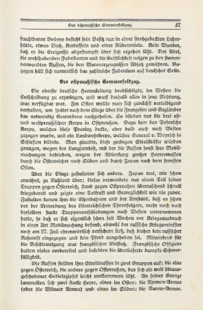 Der ostpreußische Sommerfeldzug.
