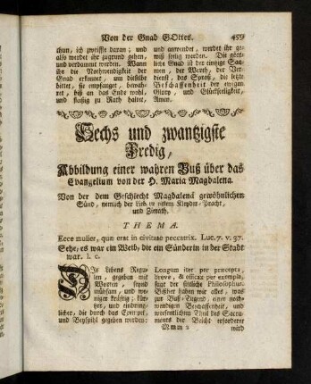459-476, Sechs und zwanzigste Predig.
