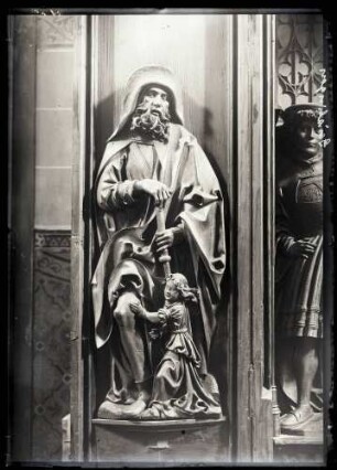 Stadtkirche; Altarfigur, Heiliger Rochus