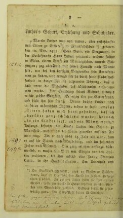 2. Luther's Geburt, Erziehung und Schuljahre