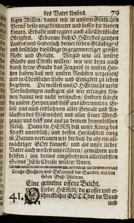Etliche Beichten und Bekäntniß der Sunden/ mit den sieben Buß-Psalmen.