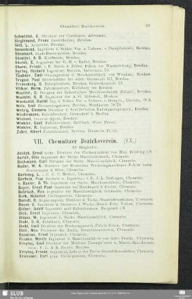 VII. Chemnitzer Bezirksverein.