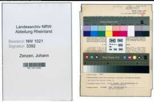 Entnazifizierung Johann Zenzen , geb. 03.01.1903 (Dachdecker)