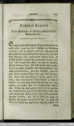 Sechstes Kapitel. Vom Gebrauche der übrigen gewöhnlichen Viszeralmittel